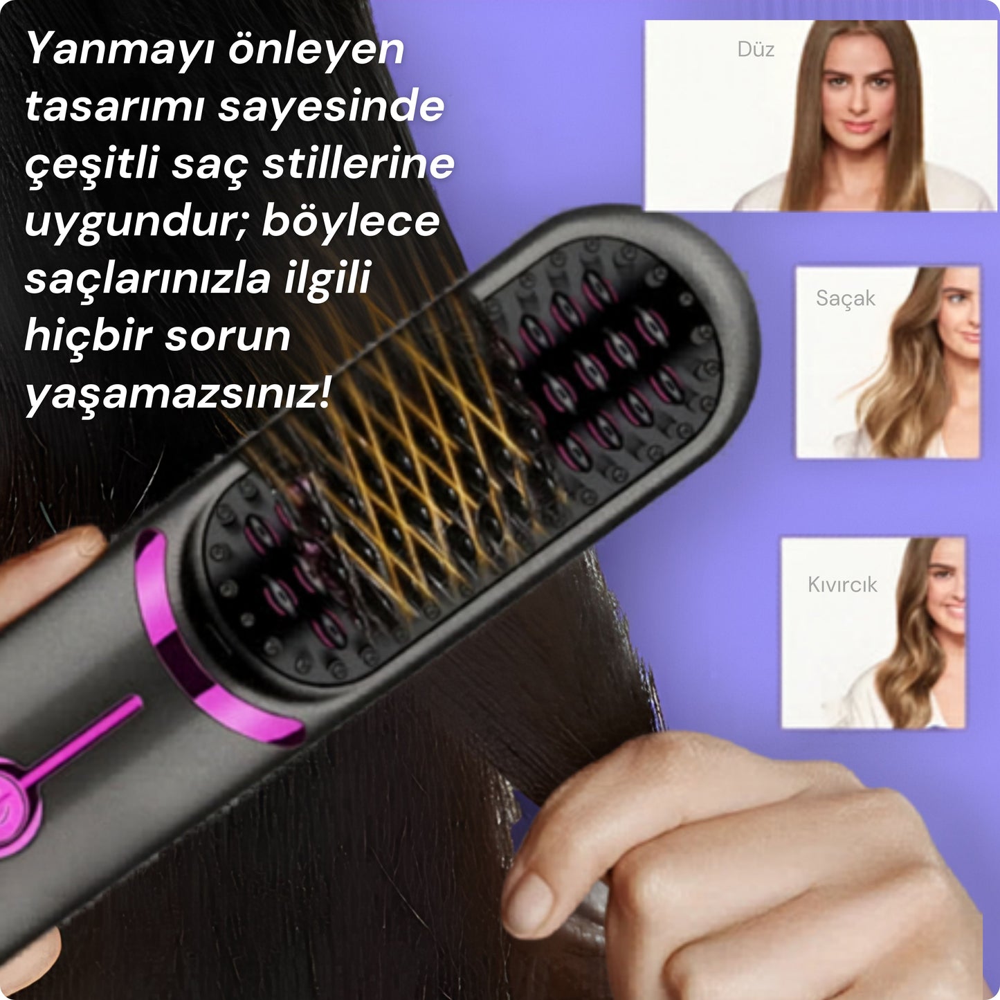 kablosuz saç düzleştirici tarak