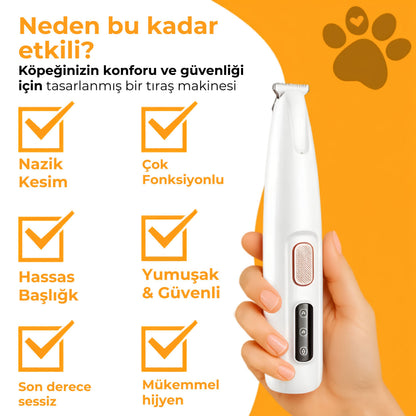 elektrikli tıraş makine evcil hayvan