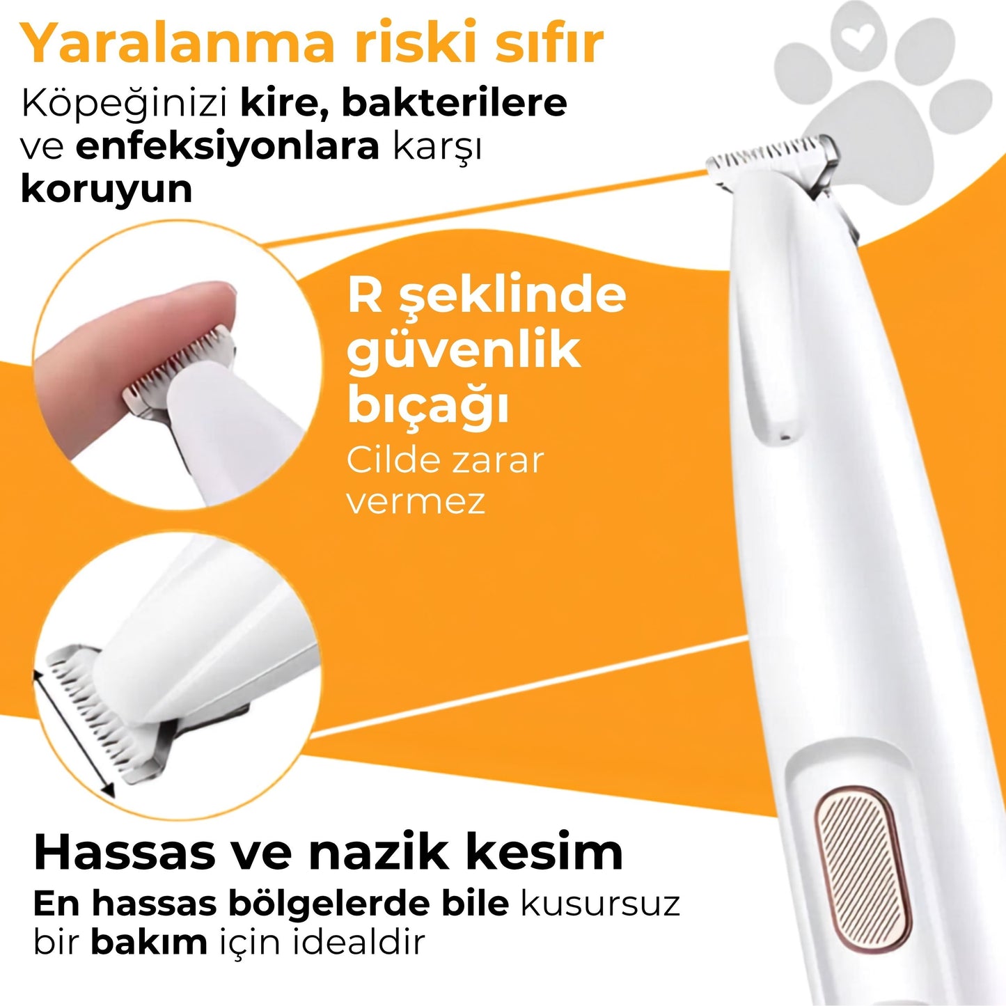 elektrikli tıraş makine evcil hayvan